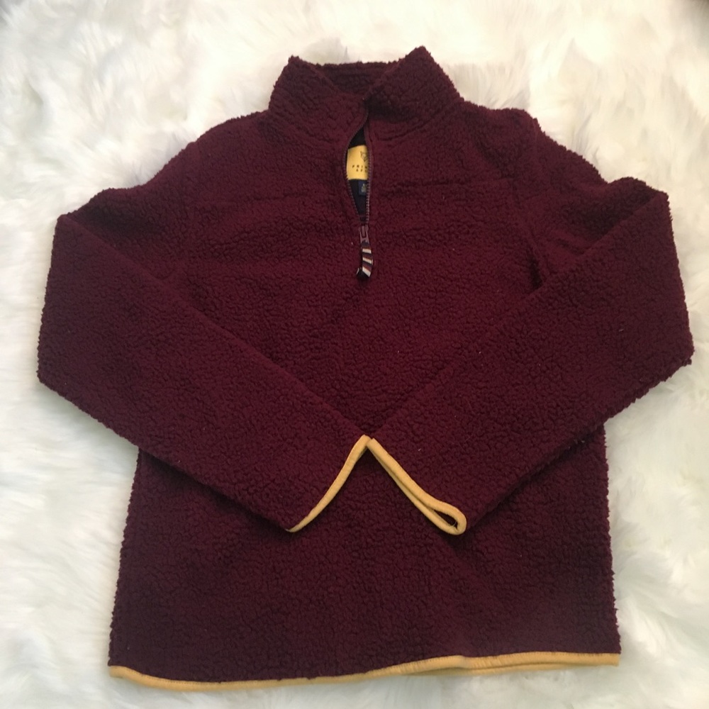 Prince & Fox Maroon Fleece Half-Zip